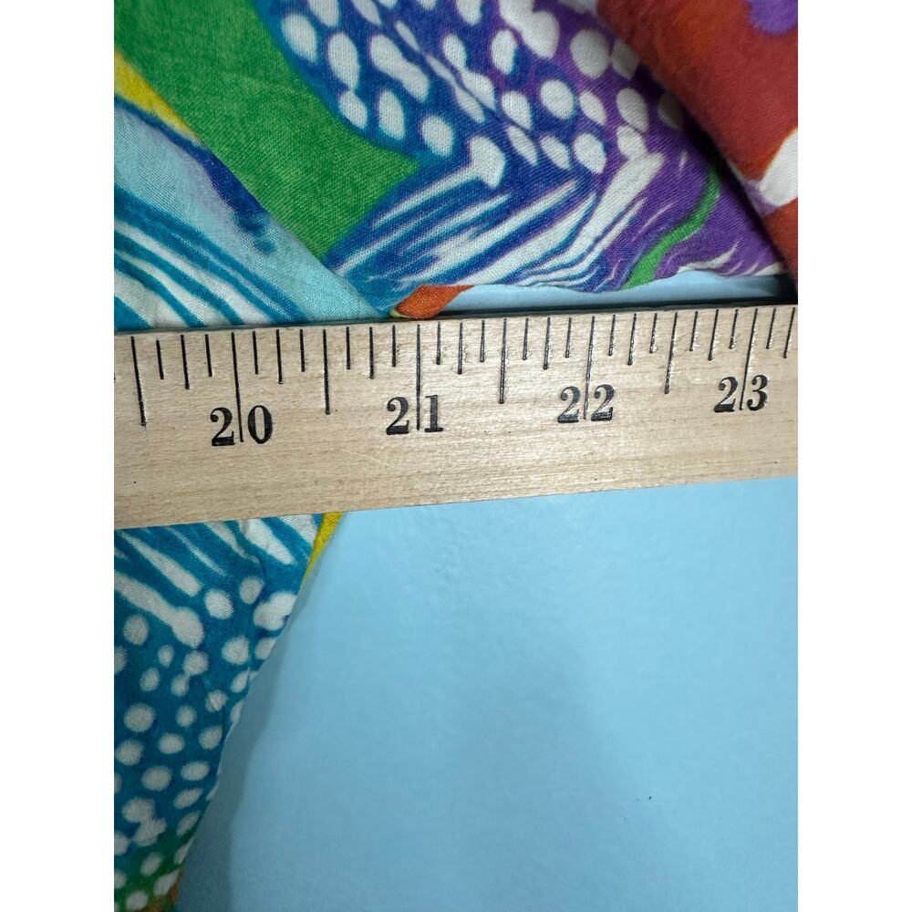 Jams World tropical caftan dress vibrant watercolor floral print Size L - Picture 7 of 7